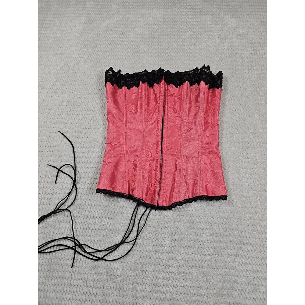 Pink and Black Lace-Up Fredrick’s of Hollywood Corset Size 32 (XS/S)